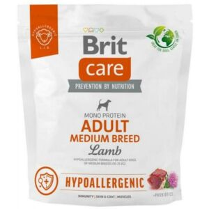 Brit Care Hypoallergenes Trockenfutter für ausgewachsene Lämmer mittlerer Rassen, 1 kg 137341177 - Hundefutter