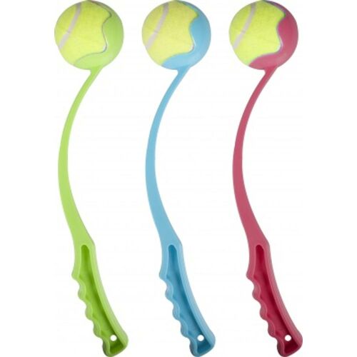 Flamingo teniszlabda hajító 38 cm, kutyajáték apportírozáshoz, többféle színben - Flamingo