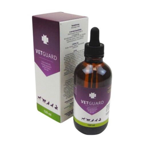VETGUARD Belsőleges oldat 120ml kisállat immunrendszer támogatására - Kiegészítő takarmány kisállatoknak