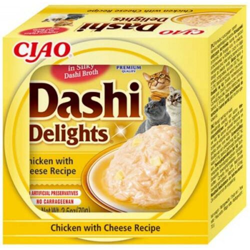 Inaba Cat Churu Dashi Delights - csirke-sajt 70 g 137342424
