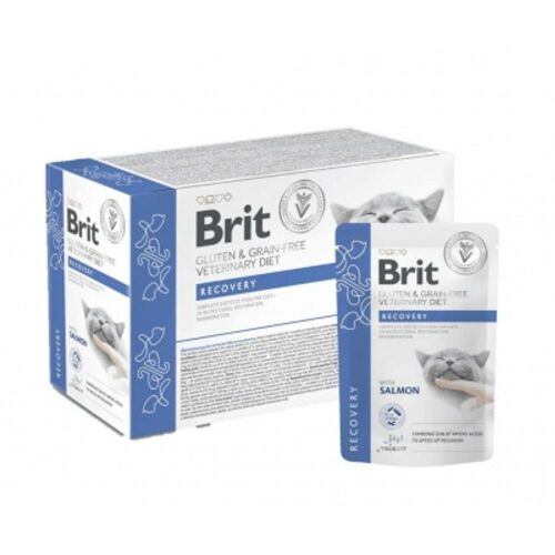 Brit Veterinary Diet Recovery pouch macskáknak 12 x 85 g