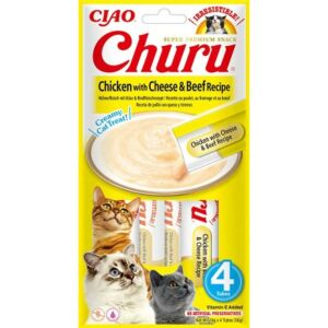 Inaba Cat Churu Ciao - csirke-sajt-marha 4 x 14 g 137342630 - Inaba