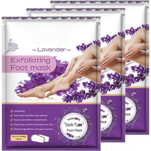 Set 3 Masti Exfoliante pentru Picioare tip Soseta cu Lavanda, Repara Calcaiele Crapate 137345951 - Mască și pachet pentru îngrijirea pielii