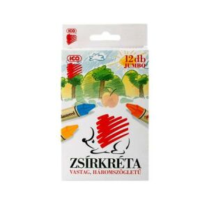 Zsírkréta, vastag, ICO "Süni", 12 különböző szín 137346752 - ICO