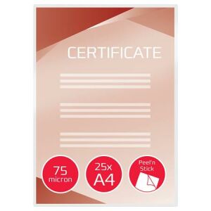 Meleglamináló fólia, 75 mikron, A4, fényes, öntapadó, GBC "Peel`n Stick" 137346753 - Lamináló fólia