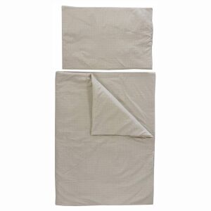Soffi Baby 2 részes bézs színű, csillagmintás baba ágynemű szett, 135x90 cm paplanhuzat és 40x60 cm párnahuzat - Soffi Baby
