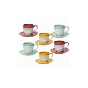 Tognana LAYERS G LOUISE kerámia teáskészlet 20 cl (6 darab) 137352760 - Teáskészlet