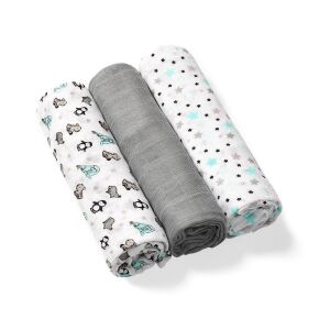 BabyOno textilpelenka színes 3db bambusz szürke 397/02 137355112 - Textil pelenka