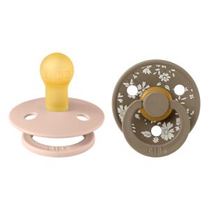 BIBS játszócumi - X Liberty Colour natúr kaucsuk 0-6 hó capel púderrózsaszín 2 db 137355134 - BIBS