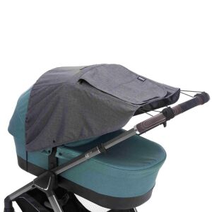 Fillikid kiegészítõ naptetõ babakocsira és mózeskosárra Deluxe szürke-melange 1521-17 137355290 - Babakocsi napernyő