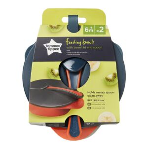 Tommee Tippee etetõtálka Feeding bowls tetõvel és kanállal 137355438 - Tommee Tippee