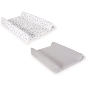 Ceba pelenkázólap huzat pamut (50x70-80) 2db/csomag világosszürke   szürke csillagos 137356105 - Pelenkázófeltét huzat