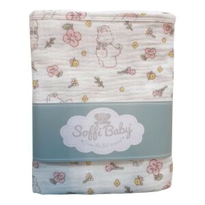 Soffi Baby takaró muszlin dupla nyuszis 70x90cm 137356583 - Soffi Baby