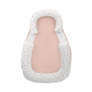 Kikkaboo babapozicionáló memóriahabos hypoallergén legurulás gátlós 60x40x8cm Rózsaszín szívecskék 137357325 - Baba egészség