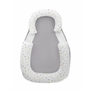 Kikkaboo babapozicionáló memóriahabos hypoallergén legurulás gátlós 60x40x8cm Szürke pöttyök 137357323 - Baba egészség