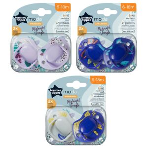 Tommee Tippee játszócumi Moda 2db 6-18hó Midnight Jungle 137358107 - Tommee Tippee