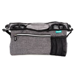 Zopa rendezõ táska babakocsira szürke  két italtartóval ZOP019040 137358992 - Bevásárlóháló, rendező táska