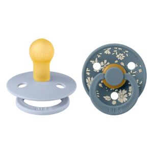 BIBS játszócumi - X Liberty Colour natúr kaucsuk 0-6 hó capel hamvaskék 2 db 137359486 - BIBS