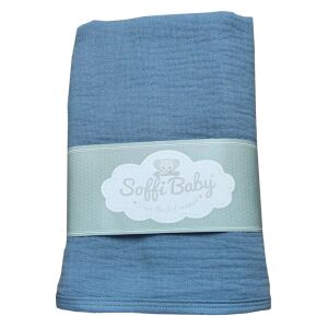 Soffi Baby takaró muszlin dupla petrol 70x90cm 137360251 - Soffi Baby