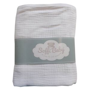 Soffi Baby takaró muszlin dupla fehér 70x90cm 137360255 - Soffi Baby