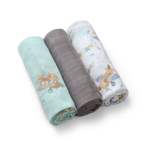 BabyOno textilpelenka színes 3db bambusz szürke 397/10 137360587 - Textil pelenka