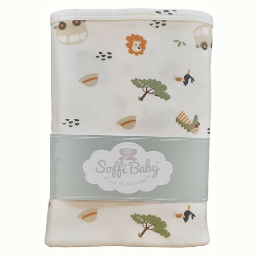 Soffi Baby takaró pamut dupla safari zöld 80x100cm 137360732