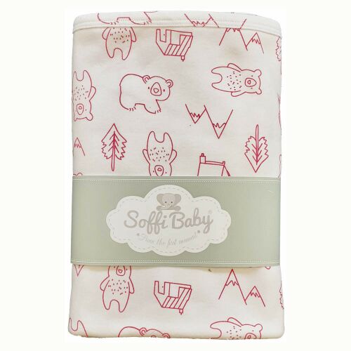 Soffi Baby takaró pamut dupla macik pink 80x100cm 137360733