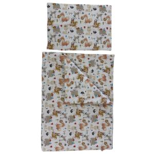 Soffi Baby ágynemû szett 2 részes 135x90 - 40x60cm Erdei állatok 137360986 - Soffi Baby