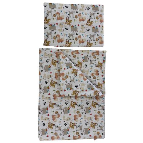 Soffi Baby ágynemû szett 2 részes 135x90 - 40x60cm Erdei állatok 137360986