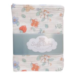 Soffi Baby takaró muszlin dupla epres 70x90cm 137361408 - Soffi Baby