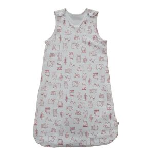 Soffi Baby ujjatlan hálózsák bélelt pamut macis rózsaszín 68-74 137361560 - Soffi Baby