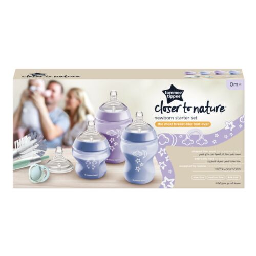 Tommee Tippee Closer to Nature Újszülött Cumisüveg Szett - 9 db-os, Lila 137361857