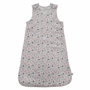 Soffi Baby ujjatlan hálózsák bélelt pamut Happy Bear piros 68-74 137362455 - Soffi Baby