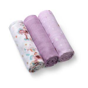 BabyOno textilpelenka színes 3db bambusz lila 397/11 137362843 - Textil pelenka