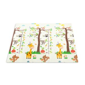 Toyz habszivacs játszószőnyeg, kétoldalas, 180x200cm, Állatok mintával - Toyz