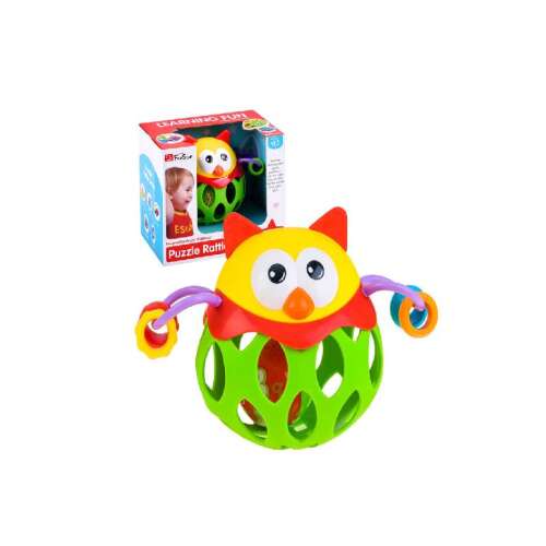Five Star Learning Fun Puzzle Rattle Series Owl Rattle Toy for Babies
