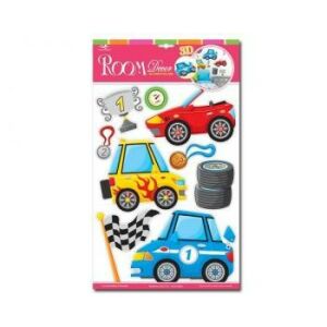 Marko Falidekor 3D versenyautók SLK-0543 137363868 - Gyerek falmatrica