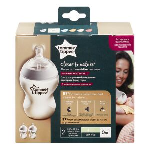 Tommee Tippee cumisüveg CTN duo 260 ml átlátszó 137364237 - Tommee Tippee