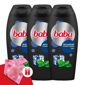Baby Męska Kąpiel Pod Prysznic Mięta 3x400ml + Turbina dla niemowląt w prezencie