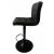 Reduced in value! - Modern Eco-leather Barstool with height adjustable 1pc black 137367104