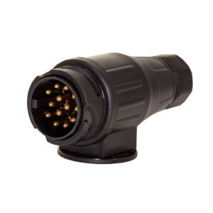 Utánfutó csatlakozó dugó - 13 pólusú - 12V 137367502 - Jármű csatlakozó és szerelvény