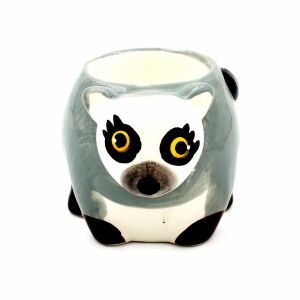 Suport ou din ceramică lemur gri 137368010 - Decorațiuni de Paște