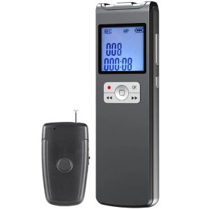 iUni REP308 cyfrowy dyktafon z bezprzewodowym mikrofonem - IUni