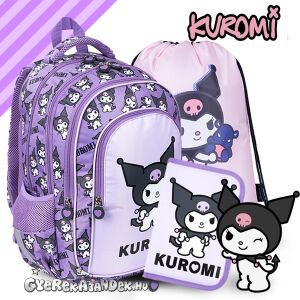 Kuromi ergonomikus iskolatáska, hátizsák SZETT - Violet 137370116 - St. Majewski