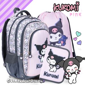 Kuromi ergonomikus iskolatáska, hátizsák SZETT - Pink 137370123 - St. Majewski