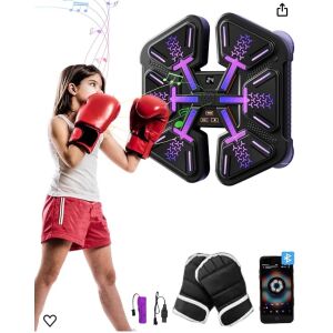 Cutie muzicală interactivă Bluetooth perete/mașină echipată cu lumini LED pentru copii