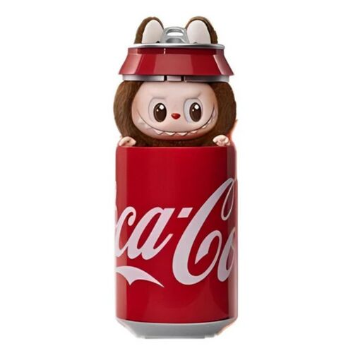 Jucărie de pluș Labubu Monștrii într-o cutie de cola, seria Coca Cola, culoare aleatorie, 17 cm
