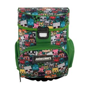 Minecraft ergonomischer Schulrucksack, Vorderansicht - Schulranzen-Set