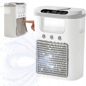 RGB LED ventilátor zvlhčovač, USB napájaný, 3-rýchlostný stolný chladič - Vzduchové chladiče