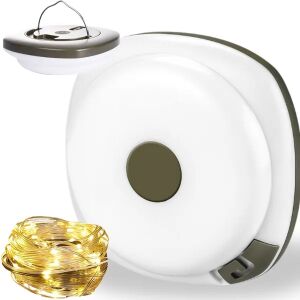 LED Campinglaterne mit 8 m langer warmer Lichterkette, Produktpräsentation - Nonbrand Lichterketten